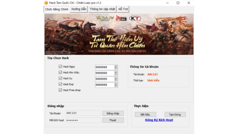 Hack Tam Quốc Chí Chiến Lược 2023 miễn phí